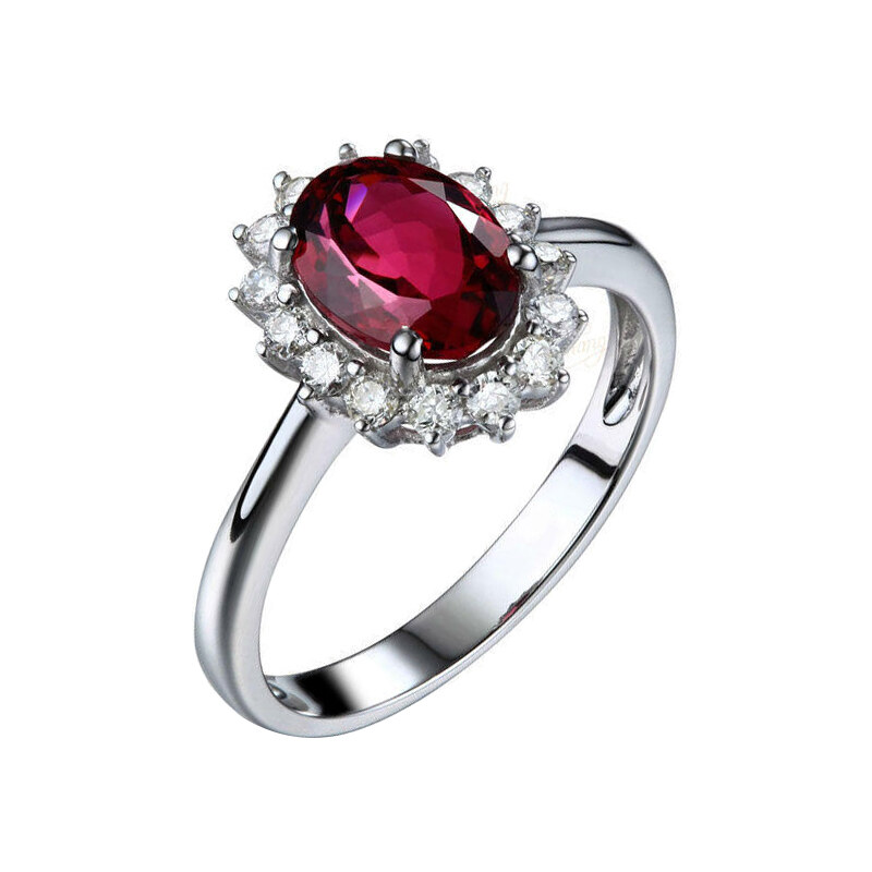Eppi Romantický turmalínový prsten s diamanty Truong