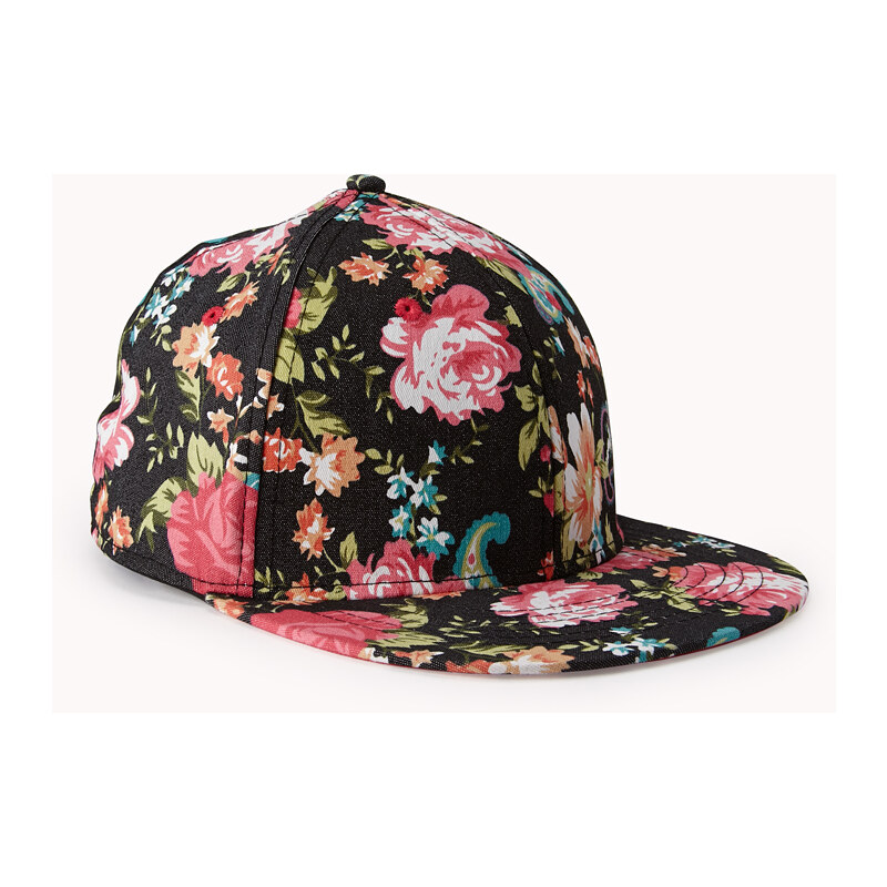 Forever 21 Garden Floral Fitted Hat