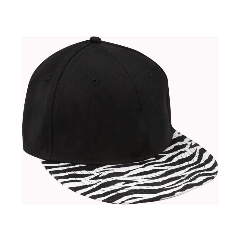 Forever 21 Wild Zebra Fitted Hat