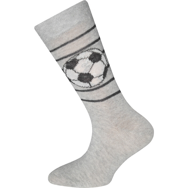 Ewers Dětské ponožky Fotbalové Trio (3 páry) šedočerné
