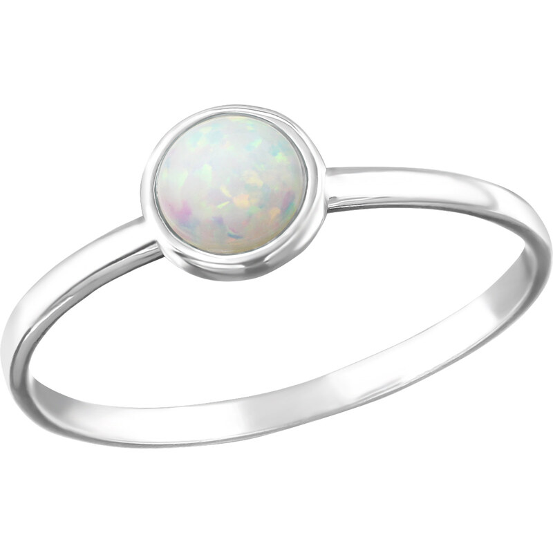 SYLVIENE Stříbrný prstýnek Fire Opal