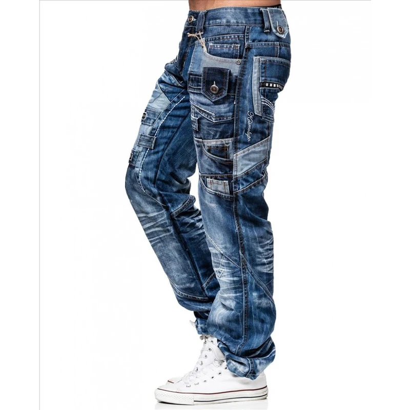 KOSMO LUPO kalhoty pánské KM001 L:32 džíny jeans - GLAMI.cz