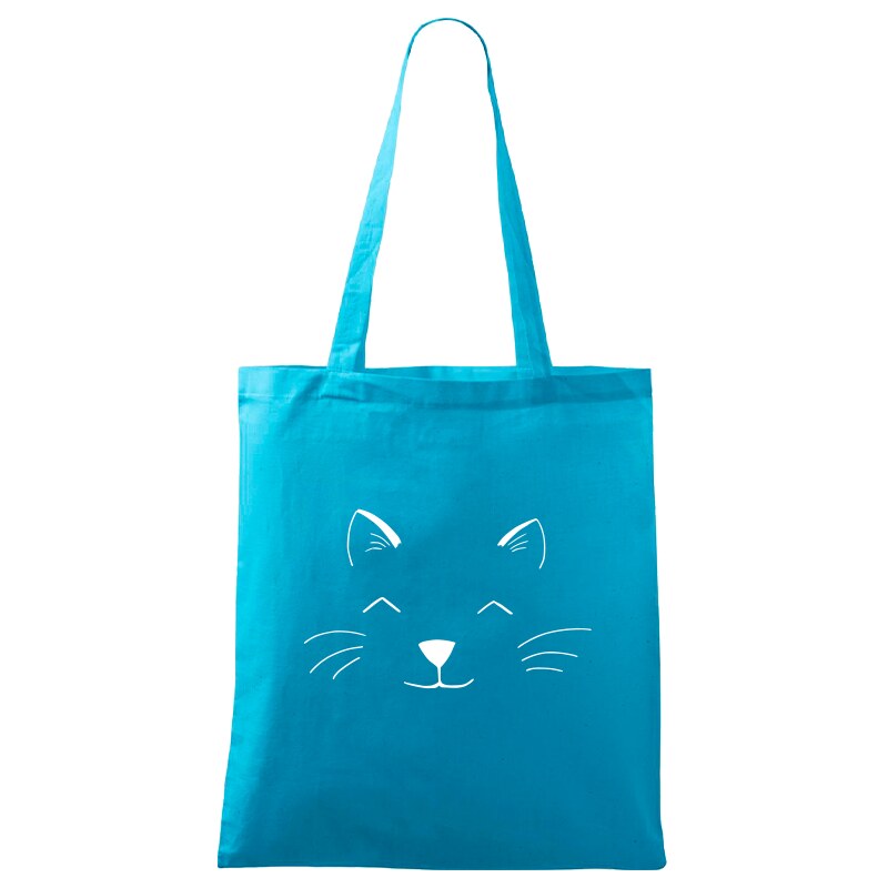 Roni Syvin + Adler/Malfini Ručně malovaná menší plátěná taška - Cat Face