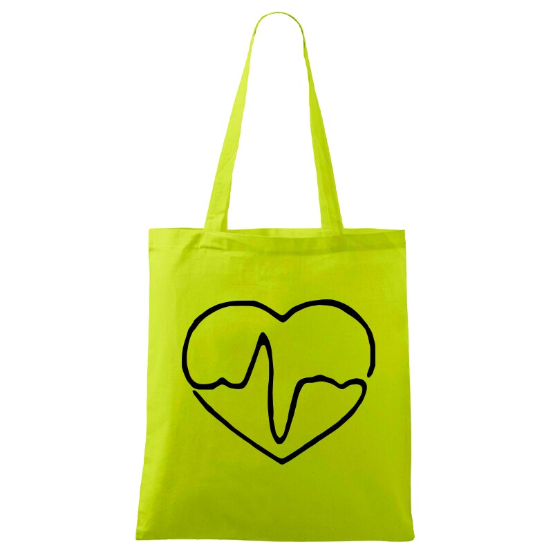 Roni Syvin + Adler/Malfini Ručně malovaná menší plátěná taška - Doktorské Srdce