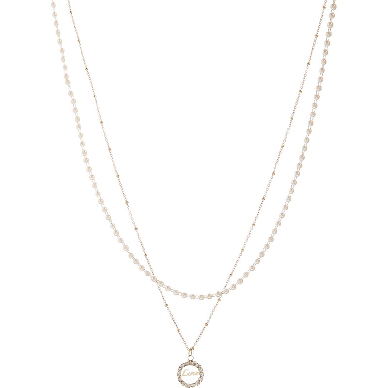 Asos Limited Edition Love Pearl Necklace