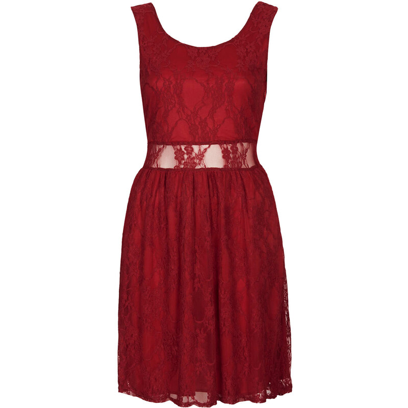 Topshop **Sleeveless Lace Skater Dress by Rare