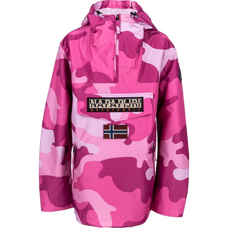 Napapijri RAINFOREST S W PRT 1 PINK CAMO - Dámská bunda - GLAMI.cz