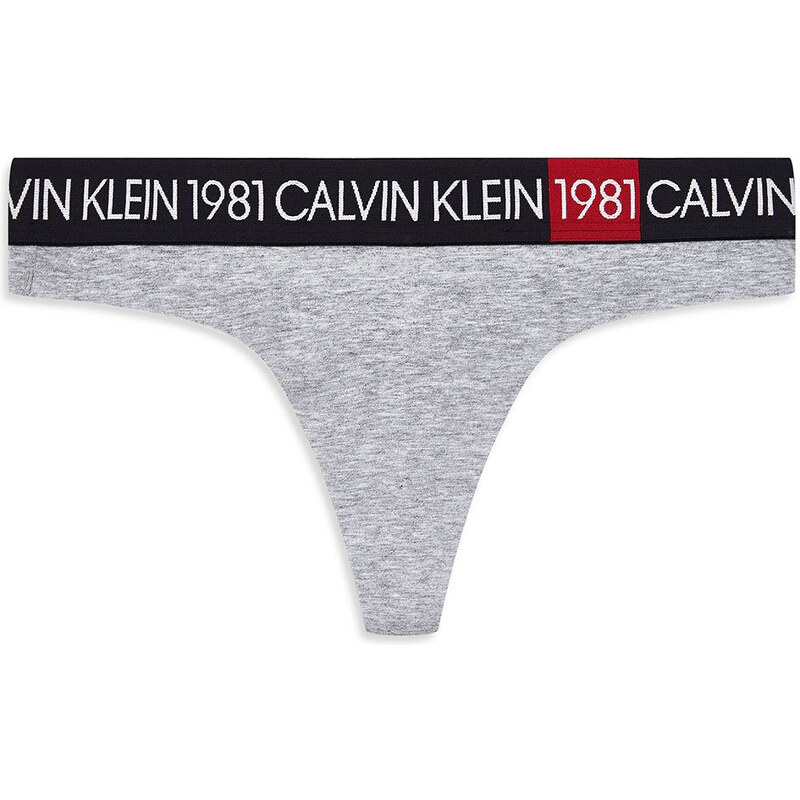 Calvin Klein dámská šedá tanga