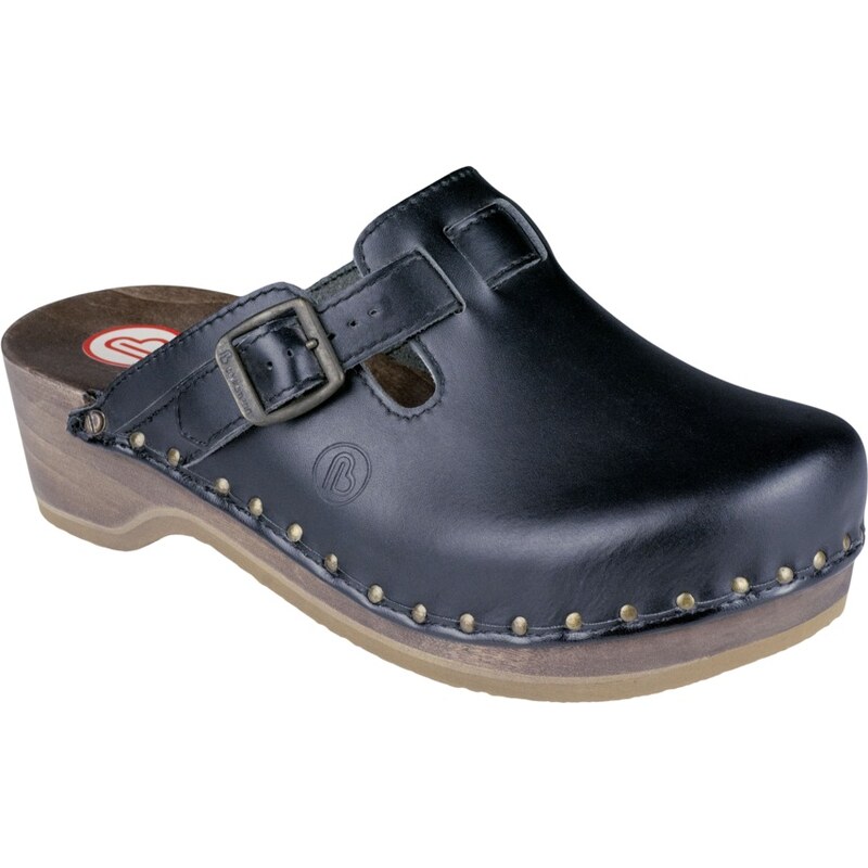 RIEMEN TOEFFLER dřevák unisex černý páskový 00402-900 Berkemann 53799311