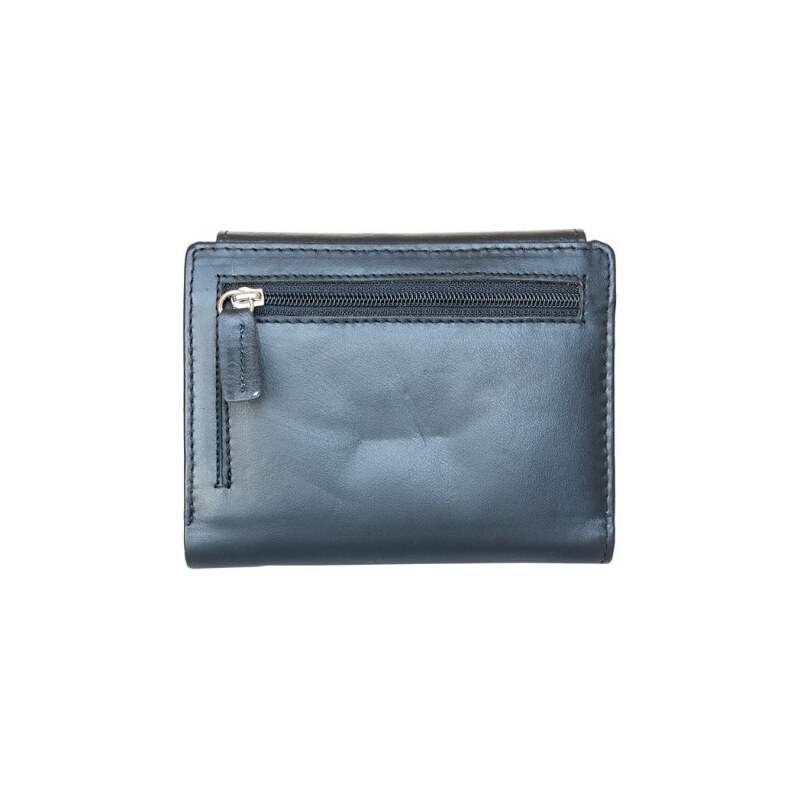Černá kvalitní kožená peněženka HMT FLW