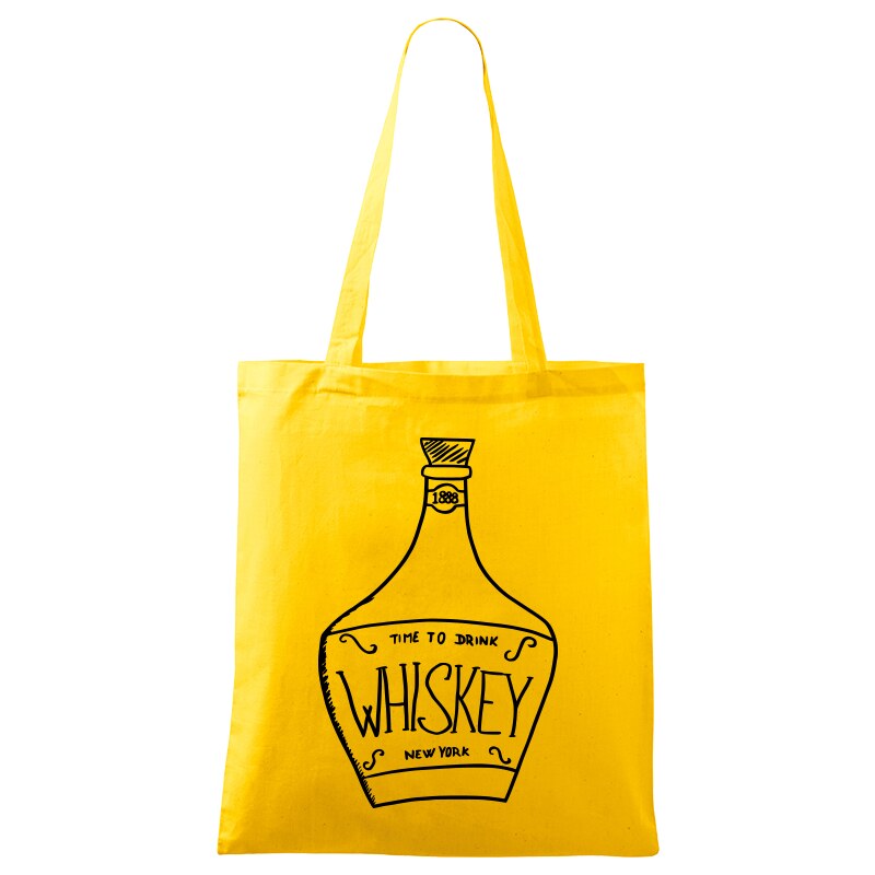 Roni Syvin + Adler/Malfini Ručně malovaná menší plátěná taška - Whiskey
