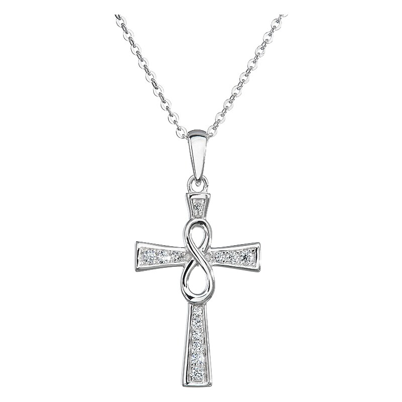 Šperky pro tebe Stříbrný přívěsek Křížek