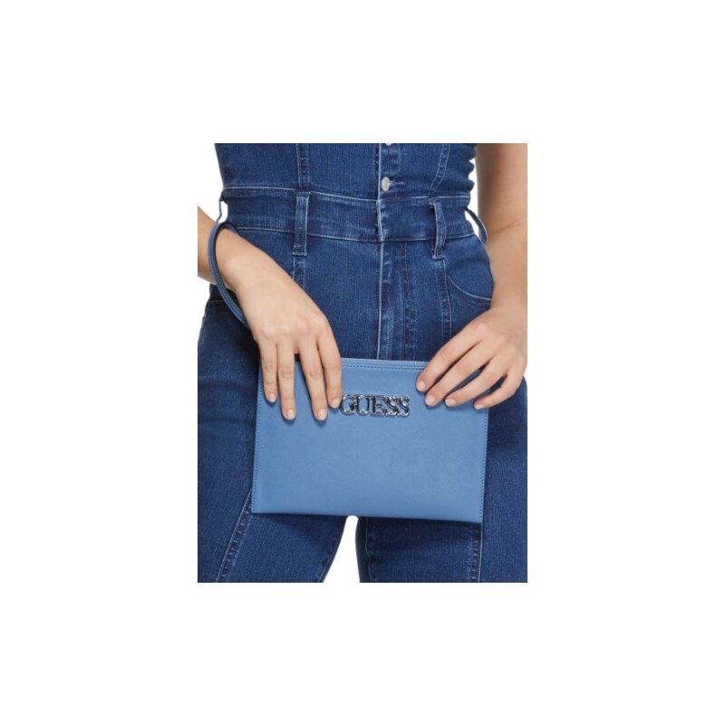GUESS dámská velká peněženka Vanwell modrá