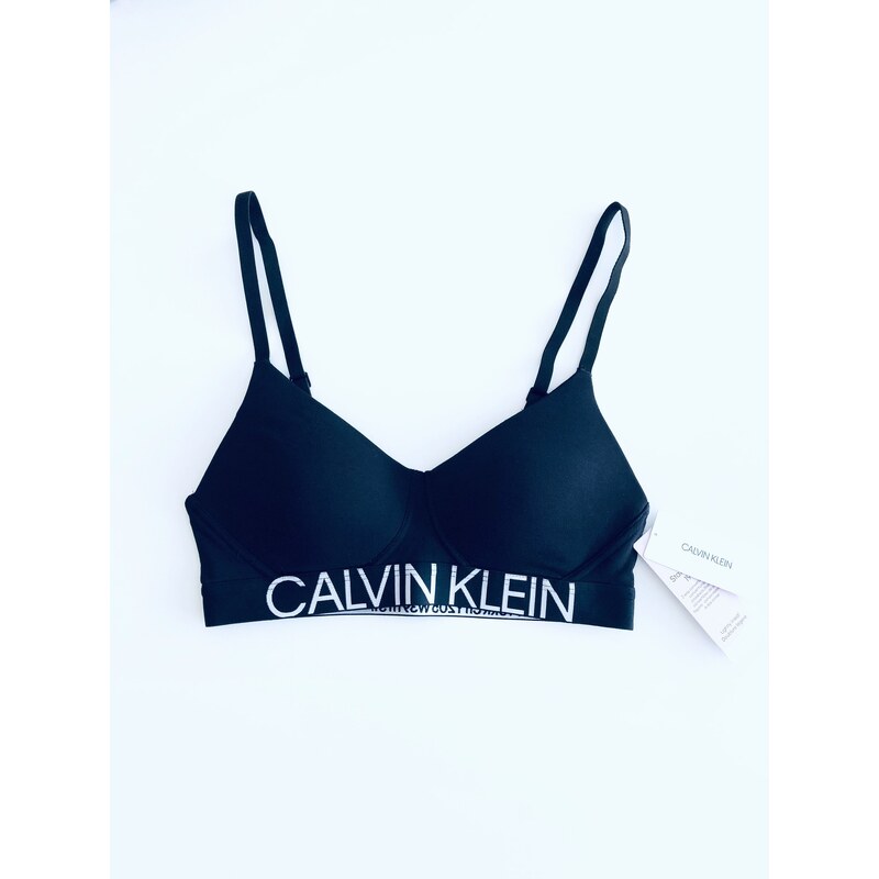 Calvin Klein Calvin Klein Statement 1981 Black stylová podprsenka Bralette - S / Černá / Calvin Klein
