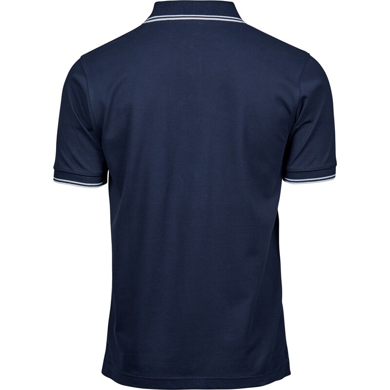 Tee Jays pánská polo košile krátký rukáv bavlna s elastanem mini piqué proužky