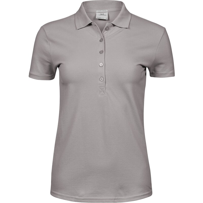 Tee Jays dámské elastické polo krátký rukáv zapínání 5 knoflíčků