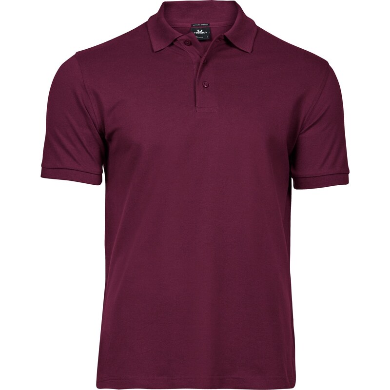 Tee Jays pánské elastické polo krátký rukáv zapínání 3 knoflíčky