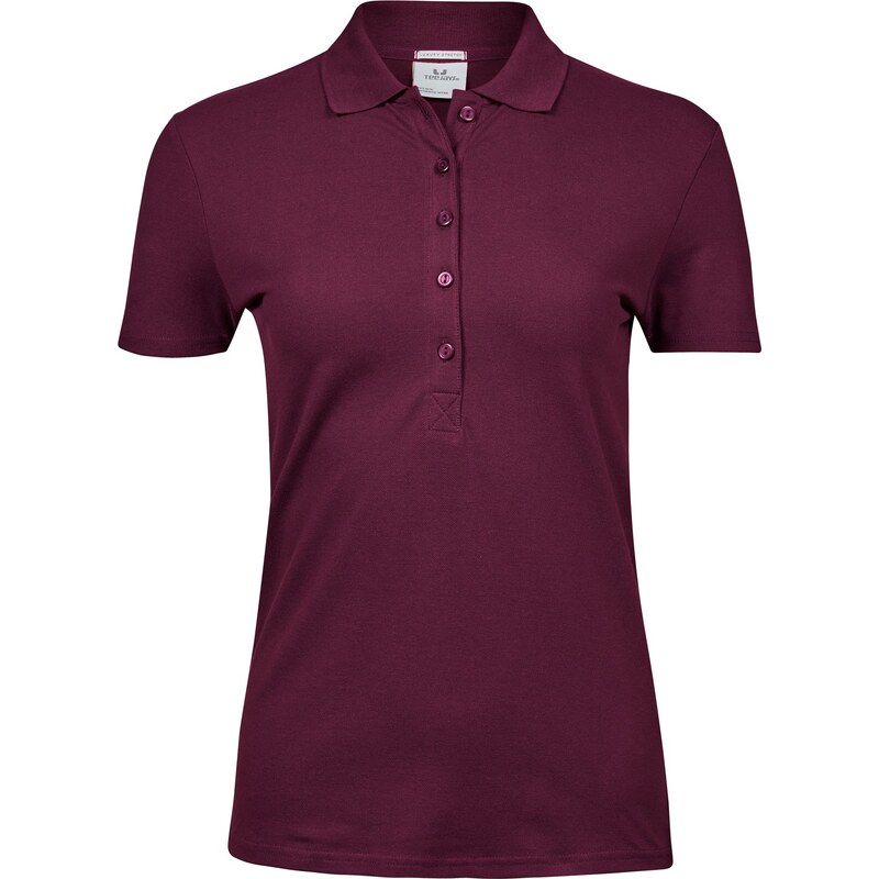 Tee Jays dámské elastické polo krátký rukáv zapínání 5 knoflíčků