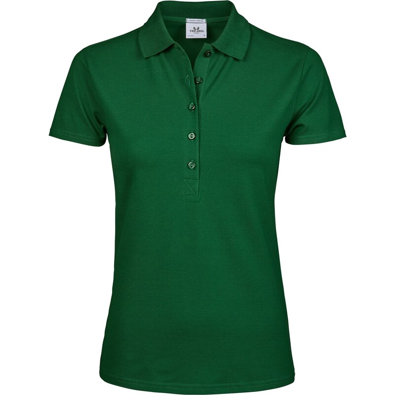 Tee Jays dámské elastické polo krátký rukáv zapínání 5 knoflíčků