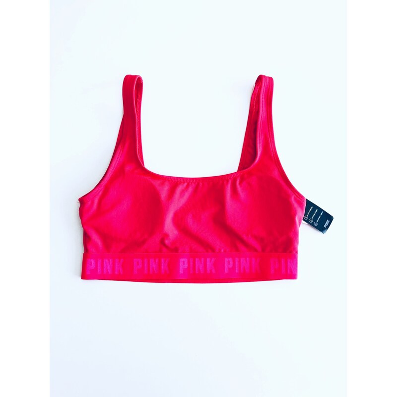 Victoria's Secret Victoria's Secret PINK Ultimate Red stylová sportovní podprsenka Gym to Swim - S / Červená / Victoria's Secret