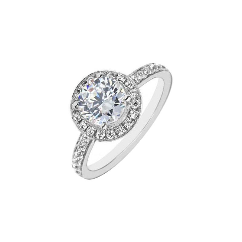 Eppi Platinový zásnubní prsten s diamanty Talor