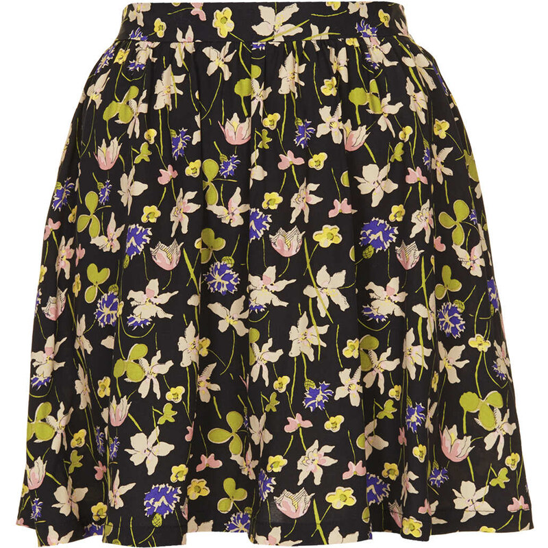 Topshop Wild Flower Flippy Skirt