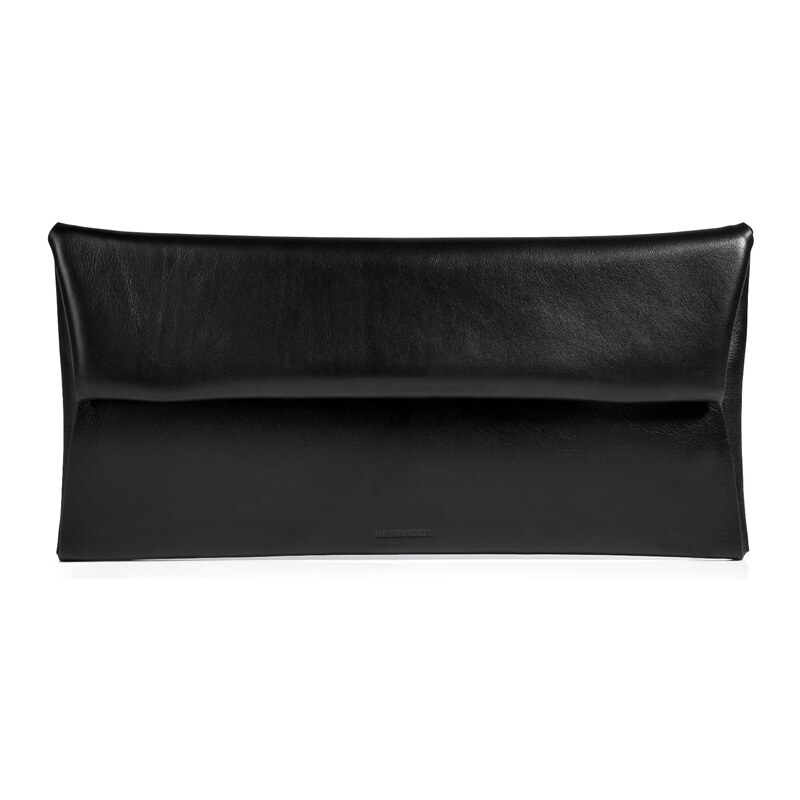 Jil Sander Leather Fold-Over Clutch