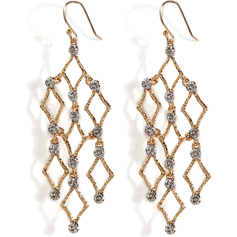 Alexis Bittar Crystal Studs Chandelier Earrings