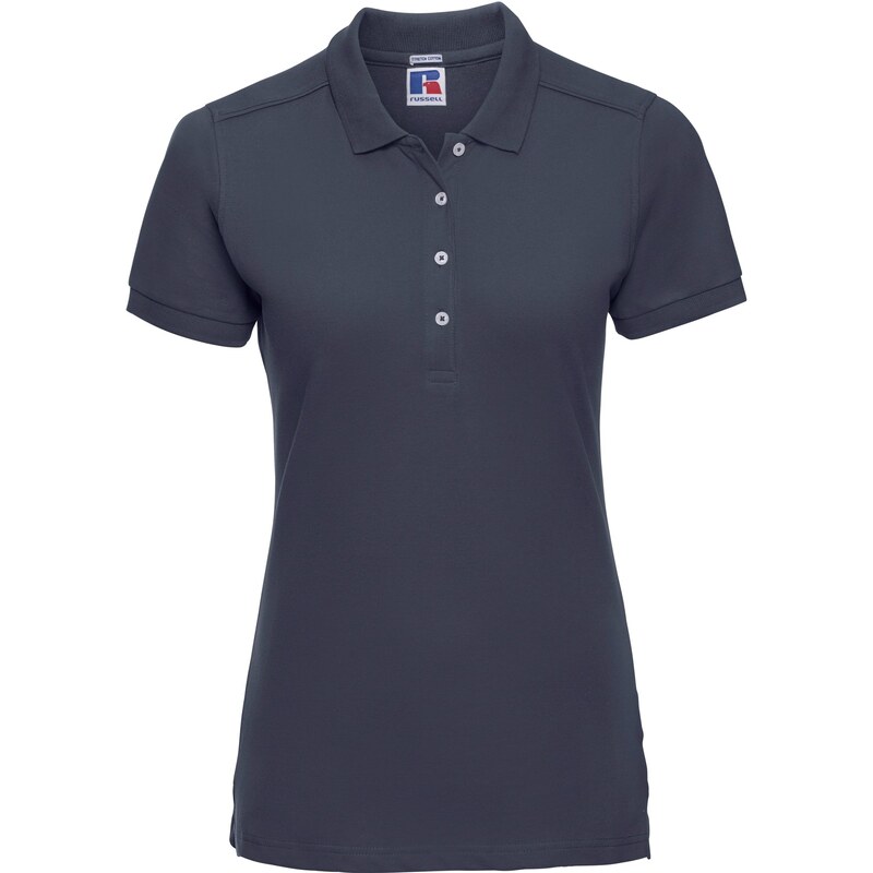 Russell dámské elastické polo bavlna & Lycra delší střih Slim