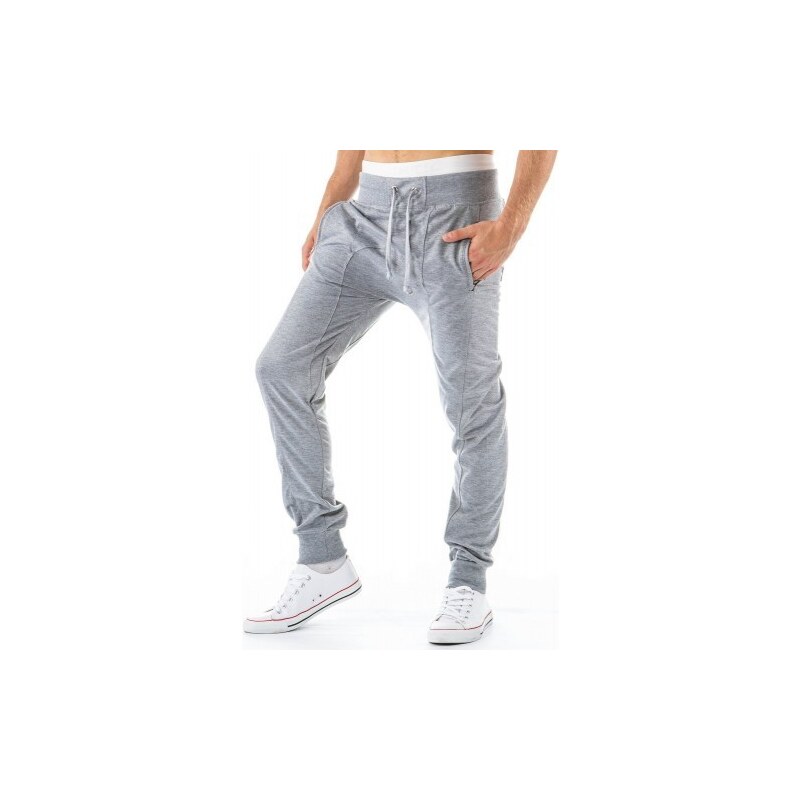 Pánské sportovní kalhoty Uno šedé - šedá
