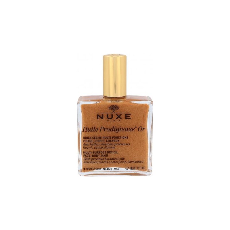 NUXE Huile Prodigieuse Or Multi-Purpose Shimmering Dry Oil 100 ml multifunkční suchý olej se třpytkami na obličej, tělo a vlasy pro ženy