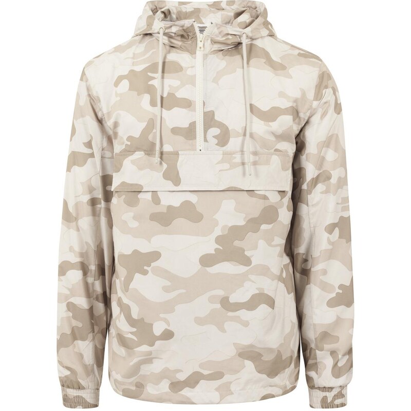 UC Men Camo Pull Over Windbreaker sandcamo