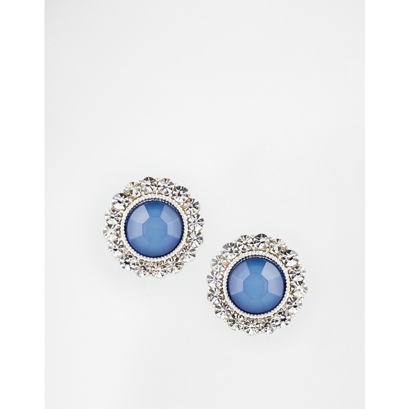 Talullah Tu Talulah Tu Mini Bead Crystal Stud Earrings - Blue