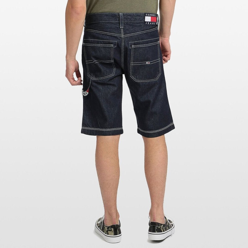 Tommy Hilfiger Tommy Jeans pánské tmavě modré denim kraťasy REY WORKWEAR SHORT WRKDK