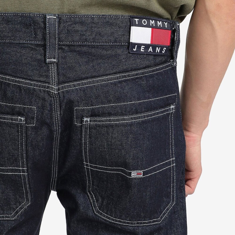 Tommy Hilfiger Tommy Jeans pánské tmavě modré denim kraťasy REY WORKWEAR SHORT WRKDK