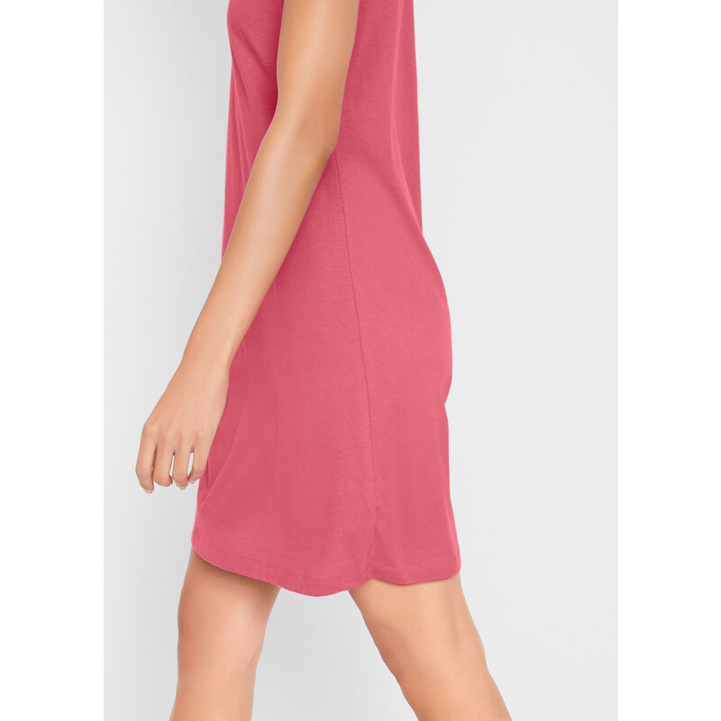 bonprix Šaty s krátkým rukávem Pink