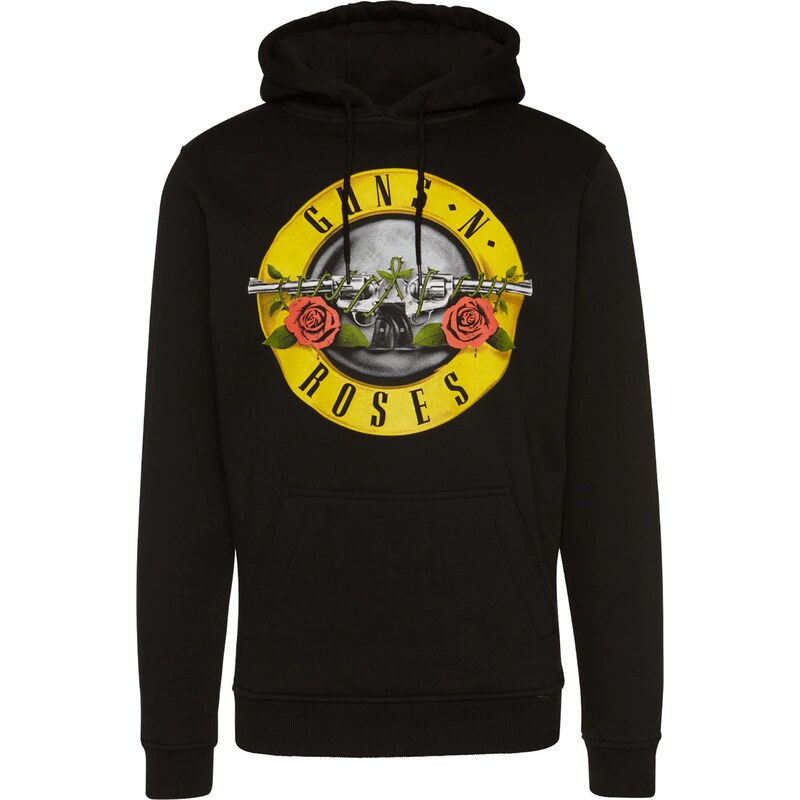 Mister Tee Mikina Guns n Roses limone / světle šedá / trávově