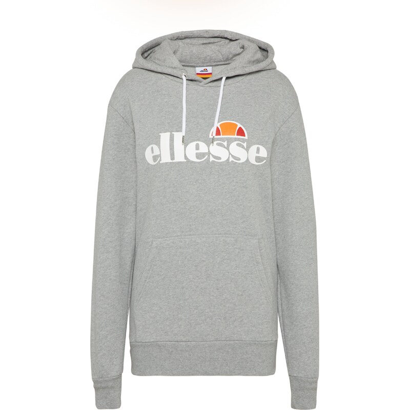 ELLESSE Mikina Torices šedý melír / oranžová / světle červená /