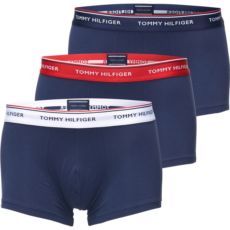 Tommy Hilfiger Underwear Boxerky tmavě modrá / šedá / krvavě červená / bílá