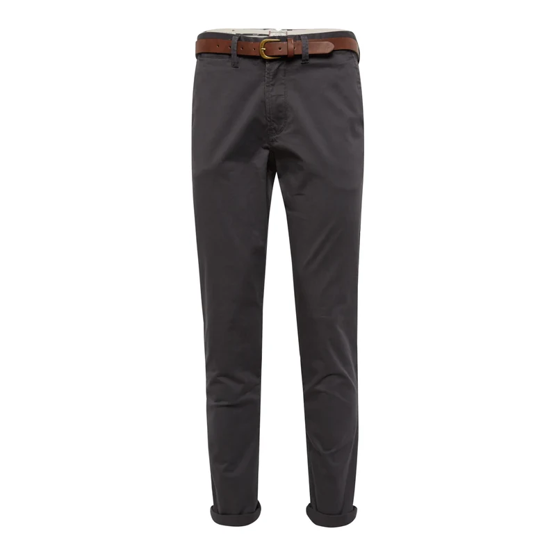 JACK & JONES Chino kalhoty JJICody JJSpencer tmavě šedá