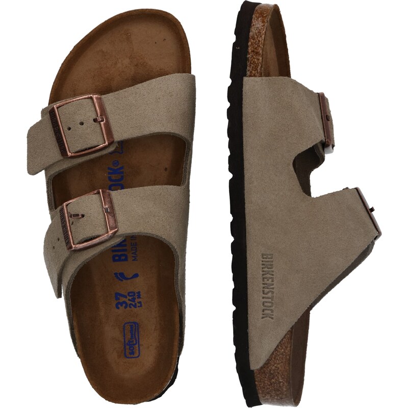 BIRKENSTOCK Sandály 'Arizona' šedobéžová