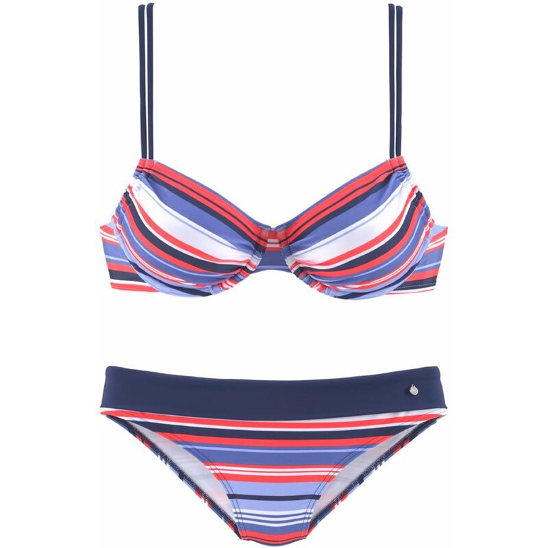 s.Oliver Bikiny modrá / červená / bílá