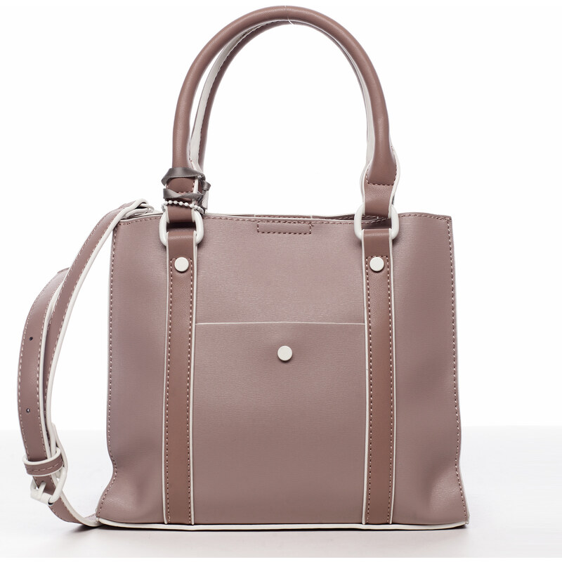 DIANA & CO Elegantní dámská koženková kabelka Rianna,lila 107963091