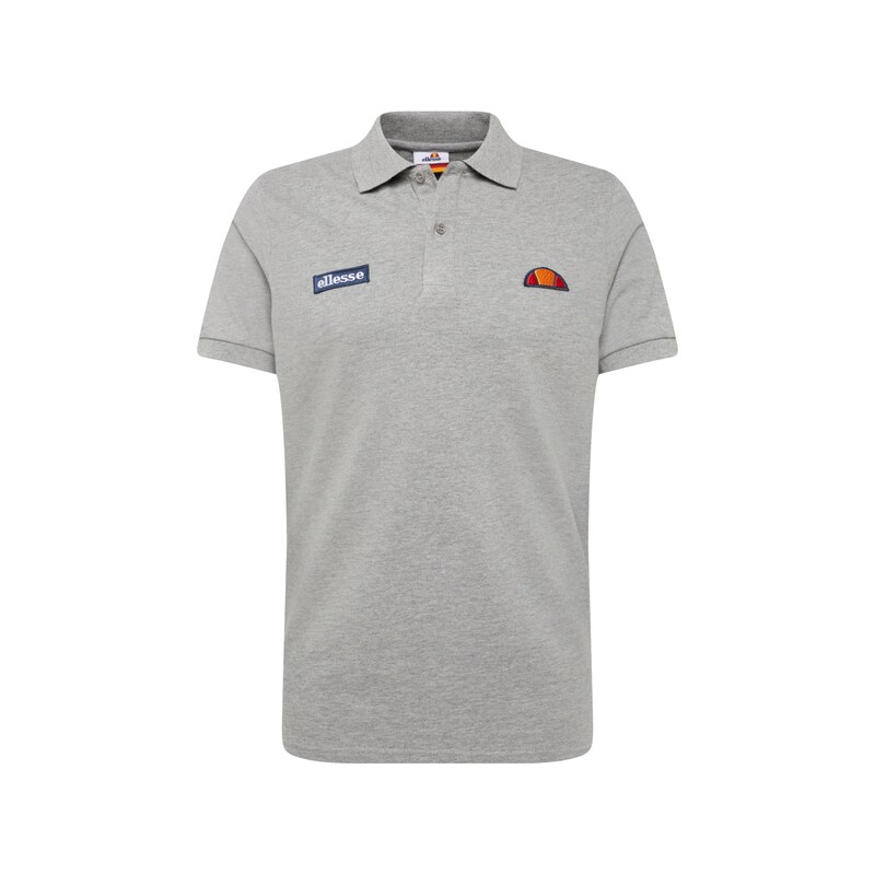 ELLESSE Tričko Montura modrá / šedý melír / oranžová / červená