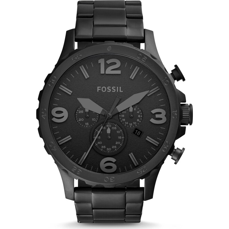 FOSSIL Analogové hodinky Nate černá