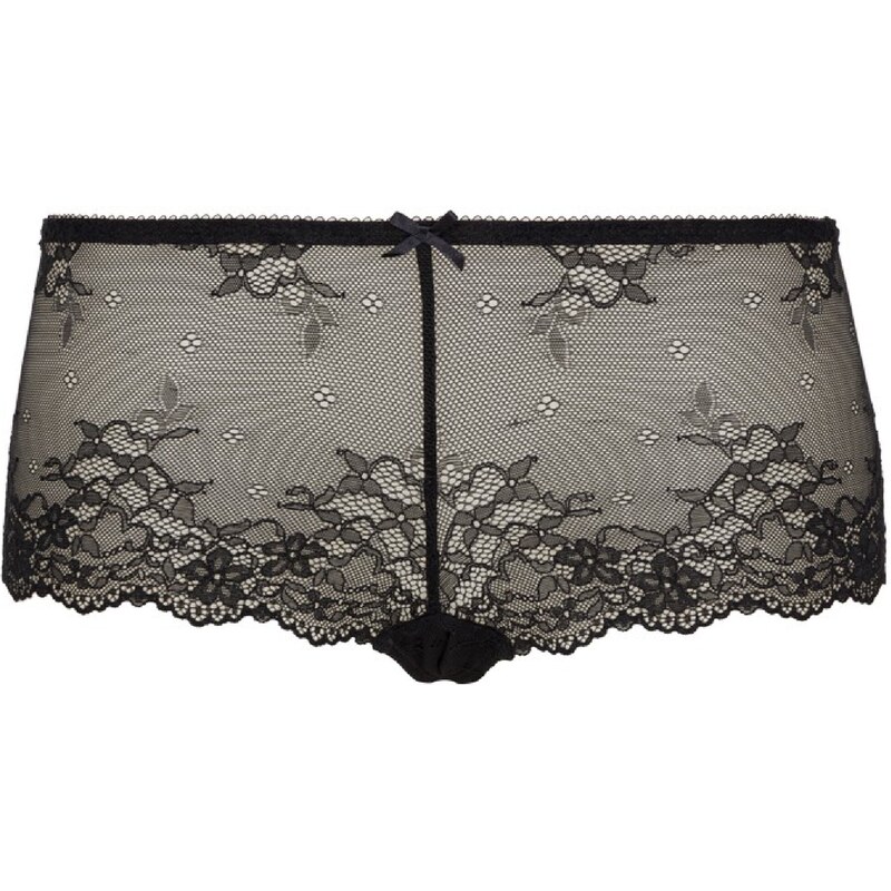 LingaDore Kalhotky DAILY LACE černá / průhledná