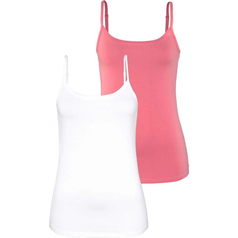 VIVANCE Top pink / bílá