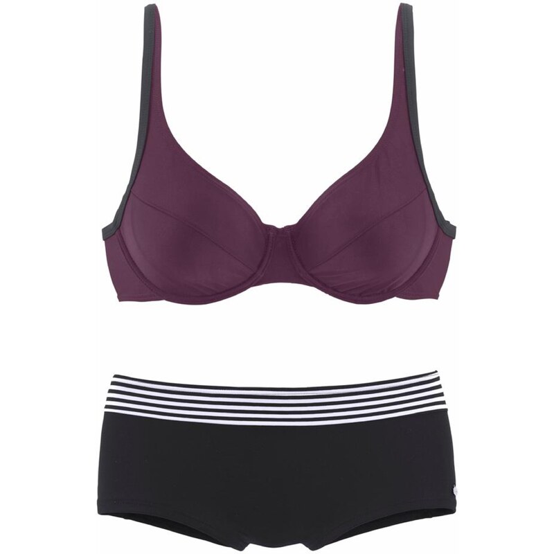 s.Oliver Bikiny fialová / černá / bílá