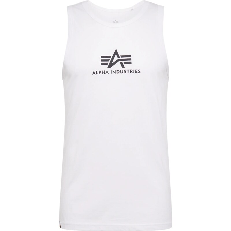 ALPHA INDUSTRIES Tričko černá / bílá 68878465