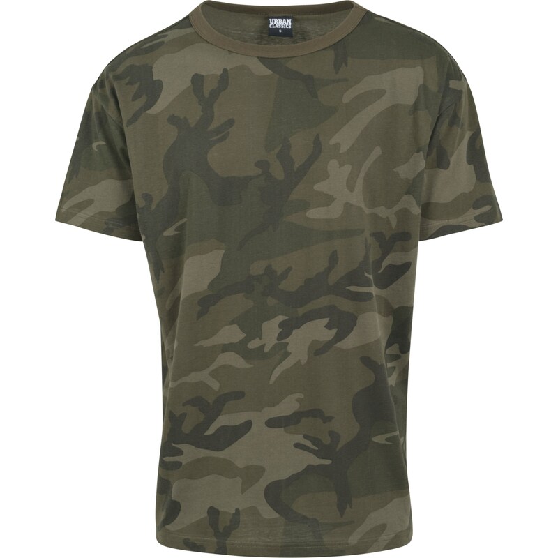 Urban Classics Tričko světle hnědá / khaki / olivová / černá